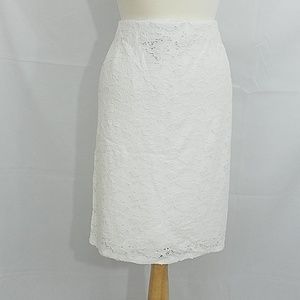 White eyelet skirt, stretch, Alfani, 16w